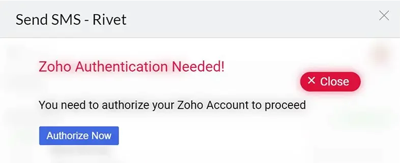 best sms for zoho crm